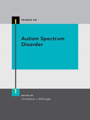 cover image of Autism Spectrum Disorder